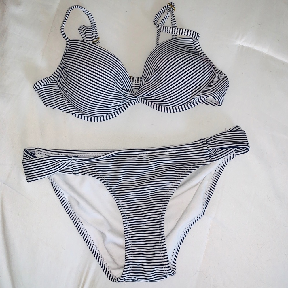 Striped Bikini Set